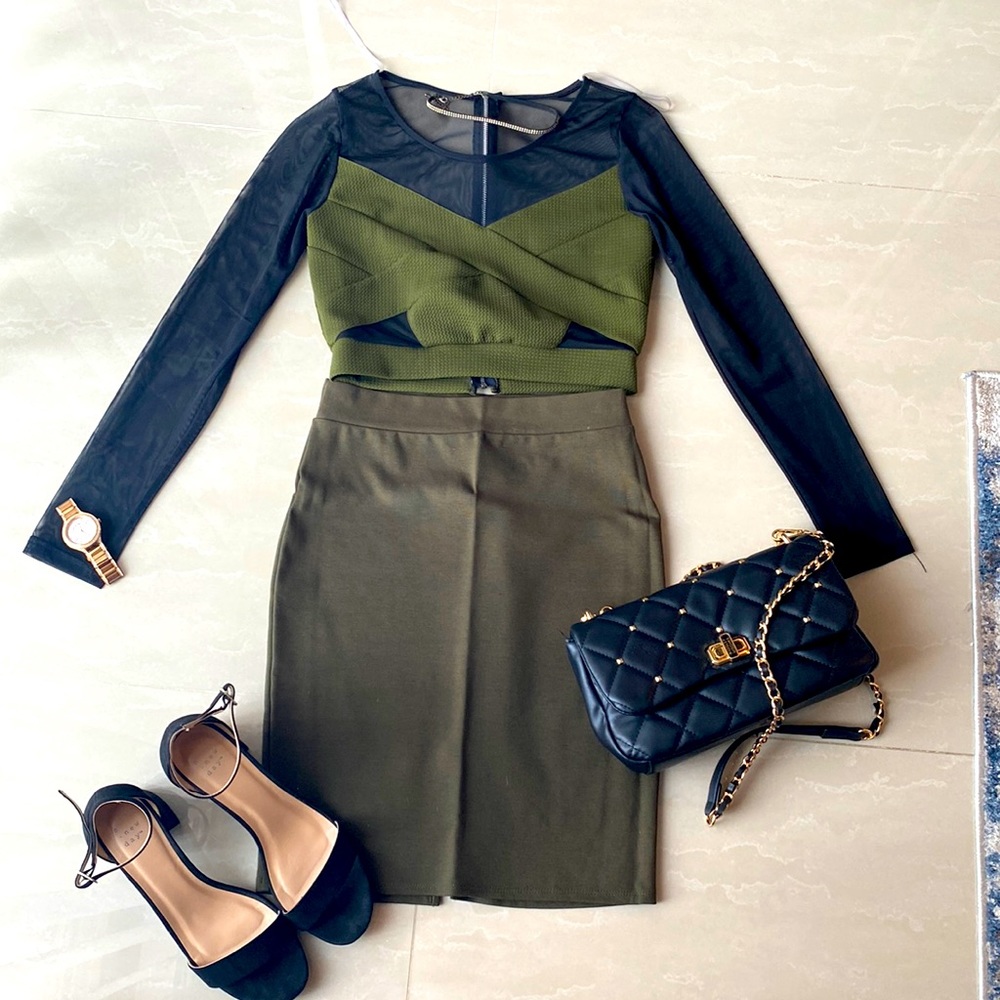 Blouse with skirts